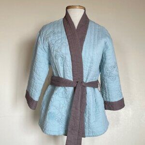 Soma Quilted Cotton Kimono Jacket Chico's size 1or M